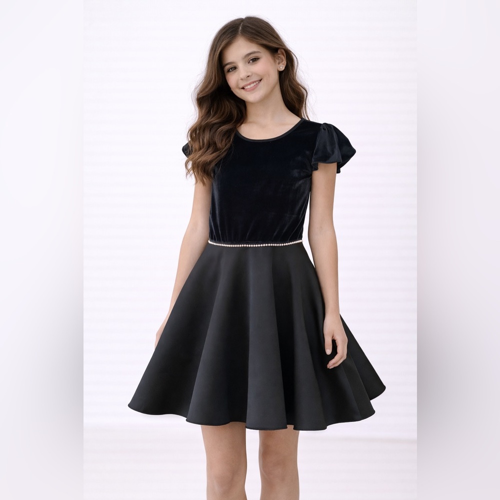 Dolls & Divas | Flutter Sleeve Fit & Flare Dress | Tween Girls 8 14‎ 16 NWT